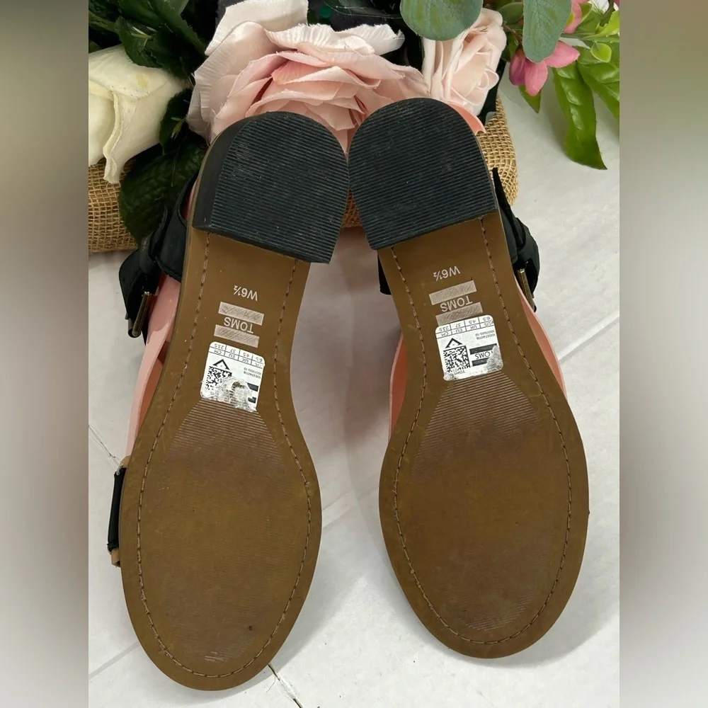 Toms Black and Tan Women's Sandals